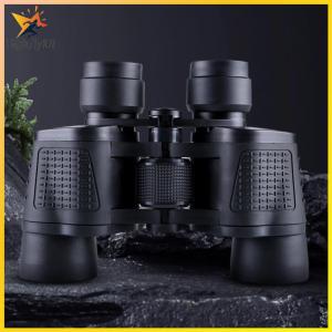 80x80 Outdoor Binoculars High Definition Night Vision Telescope Low Light Compact Red Film Binoculars for Camping Travel