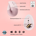 Logitech Lift Vertical Ergonomic Wireless Mouse Bluetooth (เมาส์ไร้สายเสียงเงียบเชื่อมต่อบลูทูธ รูปทรงแนวตั้ง ลดอาการปวดข้อมือ ขนาดพกพา ใช้ได้ทั้ง MAC และ Window). 