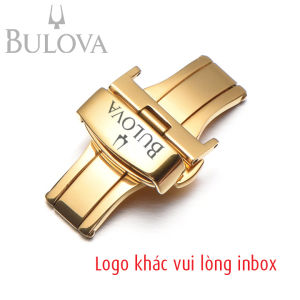 Khóa kim khóa bướm 2 nút bấm dây da đồng hồ nam Bulova Citizen logo khác vui lòng inbox - K2305