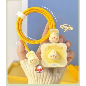 Vỏ bọc bảo vệ cáp sạc cốc sạc trái táo PD18/20W Dây Ngọc COMBO 3 món