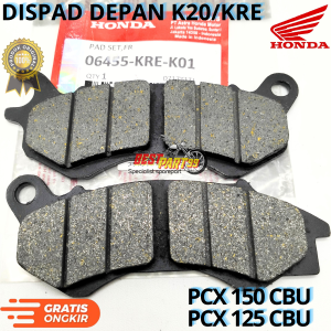 Dispad depan K20/KRE untuk motor PCX 150 CBU PCX 125 CBU. AHM berkualitas original asli ori dan presisi