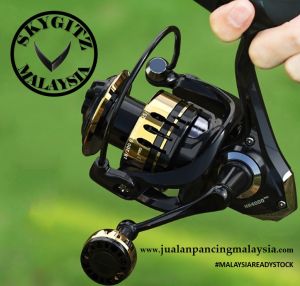 SKYGITZ MALAYSIA Fishing Reel HR1000-7000 8kg Max drag Metal Round Grip Spinning Fishing Reel