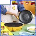 Panci Teflon Listrik Elektrik Low Watt / Wajan Teflon BBQ Panggang Anti Lengket Non Steamer. 