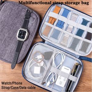 Watch Strap Storage Box For Samsung galaxy watch Ultra 47mm watch7 40mm 44mm Portable Travel Watch Strap Organizer Watch Box Case Pouch Watch Holder Watch Band Storage Bag