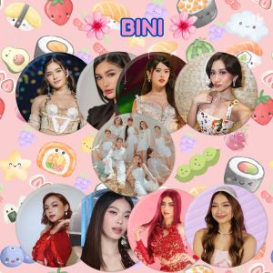 BINI Complete Members Collectible Pin Set - Fashionable Brooches with Maloi Mikha Gwen Stacey Sheena Jhoanna Colet Aiah - Ideal for Gift Sets and Souvenirs