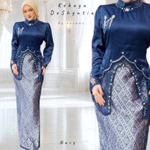 DeShintya - kebaya set rok songket | setelan atasan baju wanita payet bros janggan utk pesta kondangan seragam bridesmaid wisuda lamaran