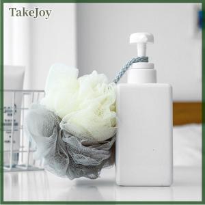 TakeJoy Shower Mesh Sponge Bath Puffs Bubble Ball Body Exfoliating Brush Soft Cleaner Skin Scrub Back Brush Bathroom Supplies