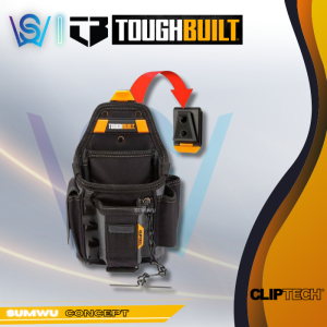 TOUGHBUILT Clip-Tech™ Small Polyester Electrician Tool Pouch TB-CT-34