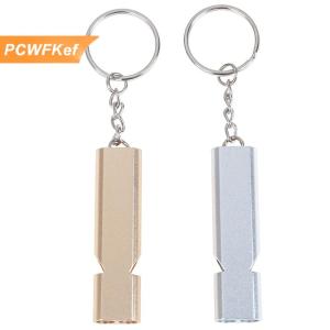 【PCWFKef】 Hợp kim nhôm khẩn cấp Survival còi cắm trại ngoài trời Đi Bộ Đường Dài công cụ W Keychain