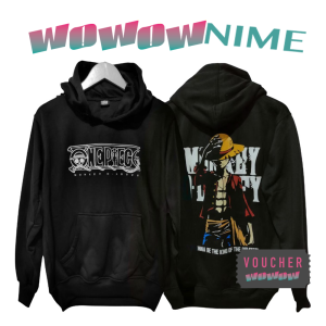 ONE PIECE LUFFY  - HOODIE JAKET ANIME SWEATER - PREMIUM QUALITY  - NARUTO - ONE PIECE - TOKYO GHOUL - Attack on Titan Shingeki no Kyojin - Sword Art Online CLOTHING DISTRO OUTFIT MANGA BRAND MEN / WOMEN PRIA / PEREMPUAN COWO / CEWE - TERMURAH