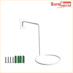 E.B.【Ready in Stock】 Helmet Hanger Wall Mount Display Rack Basketball Stand Multifunctional Storage Shelf 1Pc