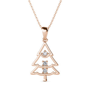 Her Jewellery Jolly Tree Pendant - Luxury Crystal Embellishments plated with 18K Gold