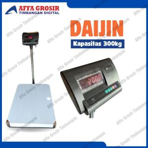 Timbangan Duduk Digital Daijin 300kg Plat Lebar 60x80cm Timbangan Lantai Serbaguna Cap 300 Kg