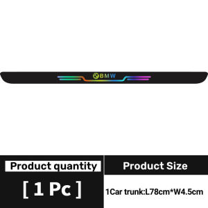 BMW M Colorful Reflective Laser Car Door Sticker Protector Auto Threshold Strips Rear Trunk Anti-Scratch Sticker For BMW E36 E46 E30 E90 F10 F30 E39 E60 X1 E84 F48 F25 X3 E83 F15