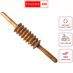 Cây lăn lưng massage bằng gỗ dụng cụ mát xa cơ thể chăm sóc sức khoẻ | PHUONGCHISTORE
