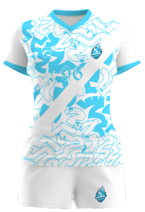 Jersey Volly Wanita Full Printing Faeyza Sport Turqoise Gratis Custom nama dan nomor