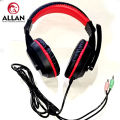 Allan Gaming Headset With Microphone Noise Cancellation Headset Over Ear Headphones With Soft Ear Muff Video Games Headphones. 