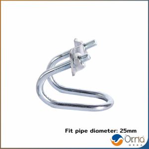 Orna อุปกรณ์ที่ล็อคท่อเหล็ก รูปตัวยู ตัวล็อคเหล็ก ใช้ในฟาร์ม แคลมป์รัดท่อ Galvanized Steel Pipe Clip