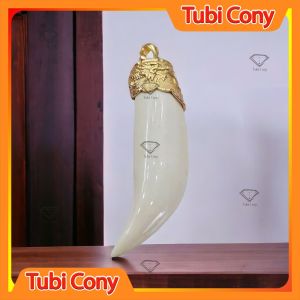 Mặt dây chuyền nanh giả ngà M3012 - 136 - DX2 Tubi Cony - Tầm 6 cm
