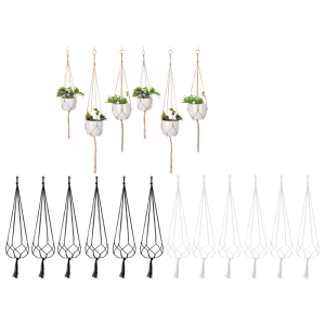 Handmade Handcraft Flower Pot Holder Adds Natural Charm to Any Space with Easy Installation Hanging Type