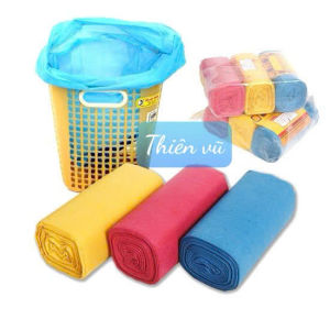 Túi đựng rác 3 cuộn / 1kg sinh học tự phân hủy cỡ nhỏ trung đại loại màu và đen