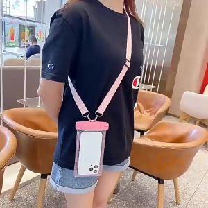 Túi bọc điện thoại chống nước kèm dây đeo dùng khi đi mưa đi bơi du lịch tiện lợi họa tiết đáng yêu Phukienprocare