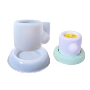 Silicone Mold Set For Resin Coffee Cup With Saucer Container Epoxy Crafting Mould Valentines Day Gift Maker