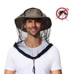 Netting for Women Men Outdoor Fishing Face Mask Hood for Camping Hiking Gardening Mosquitoes Head Net Insect Shield
