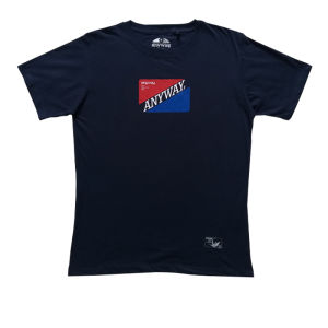 Anyway Kaos Pendek "font" Navy 535