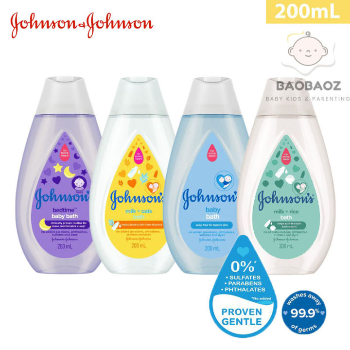 Johnson's Baby Bath Milk+Oats / Milk+Rice / Regular / Bedtime (200ml