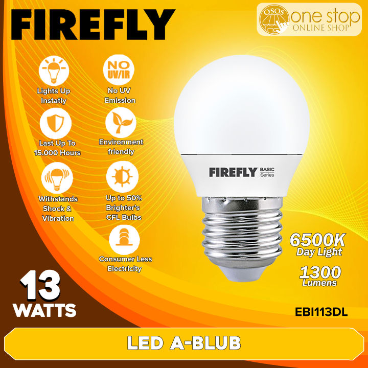 Firefly Original Super Bright Energy Saving 13W LED Light LED Bulb ...