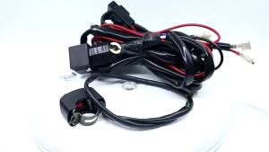 ชุดสวิตช์ไฟ LED สำหรับรถยนต์ DIY ชุดสายไฟไฟหน้าสองดวง 12v/24v 40A