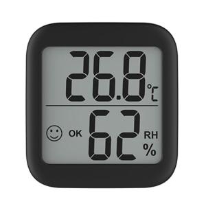 Desk Thermometer Hygrometer Indoor Electronic LCD Digital Humidity Meter Gauge- Temperature Monitor Built-in