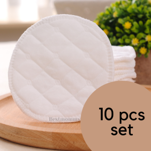 BESTMOMMY Breastfeeding Reusable Breast Pad 10Pcs Set Baby Anti-overflow Breast Pad Mommy Nursing Maternity