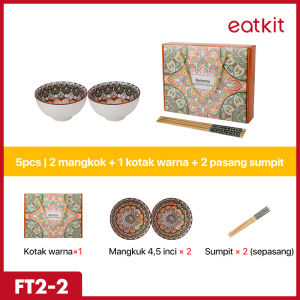 Eatkit Hampers Mangkok Set | Hampers Piring Keramik Set | Parcel Keramik Set | Gift Set Hampers | Mangkok Set Japaness Style Kado