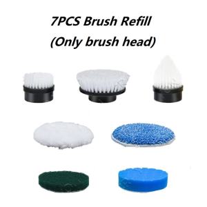 AUMU Electric Spin Scrubber For Bathroom 8 In 1 Rechargeable Cleaning Brush 360° Magic Brush Rechargeable Floor Polisher