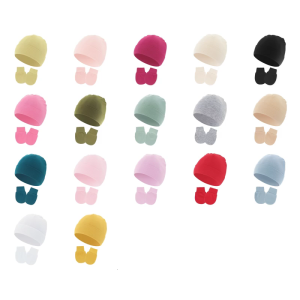 Mũ trẻ em trẻ sơ sinh mũ nón mũ bệnh viện Mũ điều dưỡng cô gái ngọt ngào với găng tay chống trầy xước cho 2025 mùa xuân mùa thu