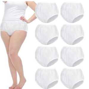 Water Resistant Adult Incontinence Plastic Pants Reusable Diaper Cover Underwear Underpants for Secure Leak Protective