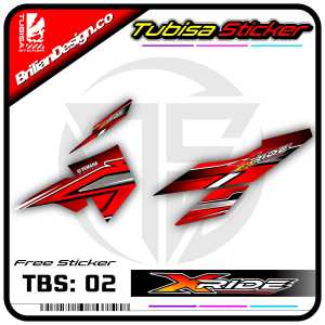 Sticker Striping Yamaha X-Ride - Stiker Striping Variasi Motor X Ride. TBS.02