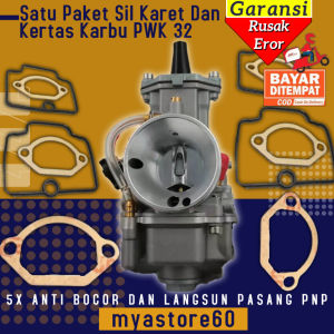 Paket Seal Sil Karet Kertas Tutup Karburator Karbu Carburator Carbu PWK 32 PWK32 Satu Paket Kertas dan Sil Anti Rembes Dan Bocor
