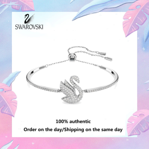 💖 Swarovski 💖 Womens fashion S925 Sterling Silver bracelet T5283725 Swarovski iconic Swan diamond bracelet Valentine gift Birthday gift
