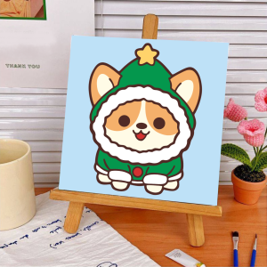 Paint by Numbers KIT  - Christmast Series 20x20cm