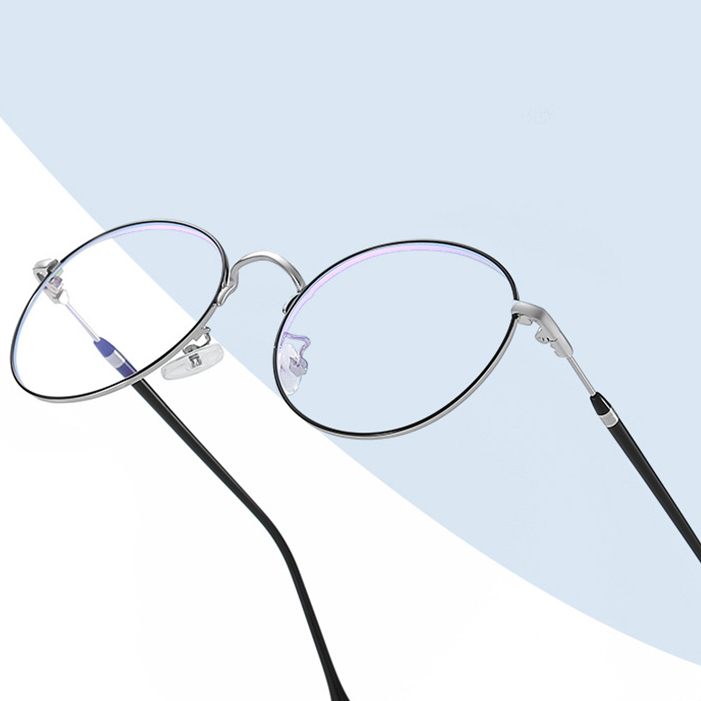 Unisex metal retro round frame outlet eyeglasses