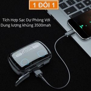 Tai Nghe Bluetooth M10 Phiên Bản Pro Nâng Cấp Pin Trâu Nút Cảm Ứng Tự Động Kết Nối Chống Nước Chống Ồn