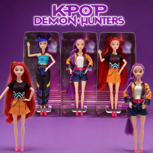KPOP Demon Hunting Girl Group Doll Zoey Mira Colorful Light and Music Model Toys Gifts