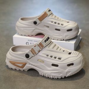 Free Shipping Summer Breathable Non-Slip And Odor-Resistant Sandals Designed For Driving Outdoor Activities And Casual Wear MenS Perforated Clogs