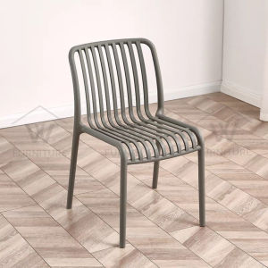 Wfurniture PP Plastic Chair Outdoor Relax Chair Cafe Dining Kerusi Sandar Plastik kerusi meja makan Dining Chair