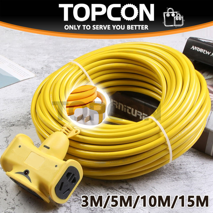 Extension Cord Socket With Cable Extra-Long Plug-In Strip 3/5/10/15 ...