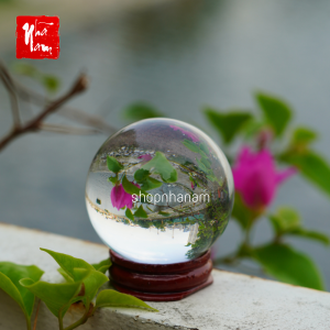 Quả cầu pha lê phong thủy nhiều màu theo bản mệnh ngũ hành cầu thủy tinh 5cm trang trí nhà cửa phong thủy