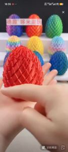 3D In Hình Trứng Rồng Xếp Hình Đồ Chơi Xoắn Giải Nén Giảm Căng Thẳng Fidget Đồ Chơi